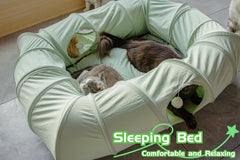 XxingSheep cat tunnel center mat – extra comfort during naps