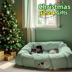 XxingSheep cat tunnel openings – four-entry design for interactive play