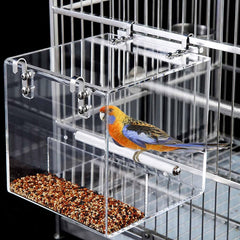 Xxmbbjy No Mess Bird Feeder seed catcher keeps cage tidy and reduces waste