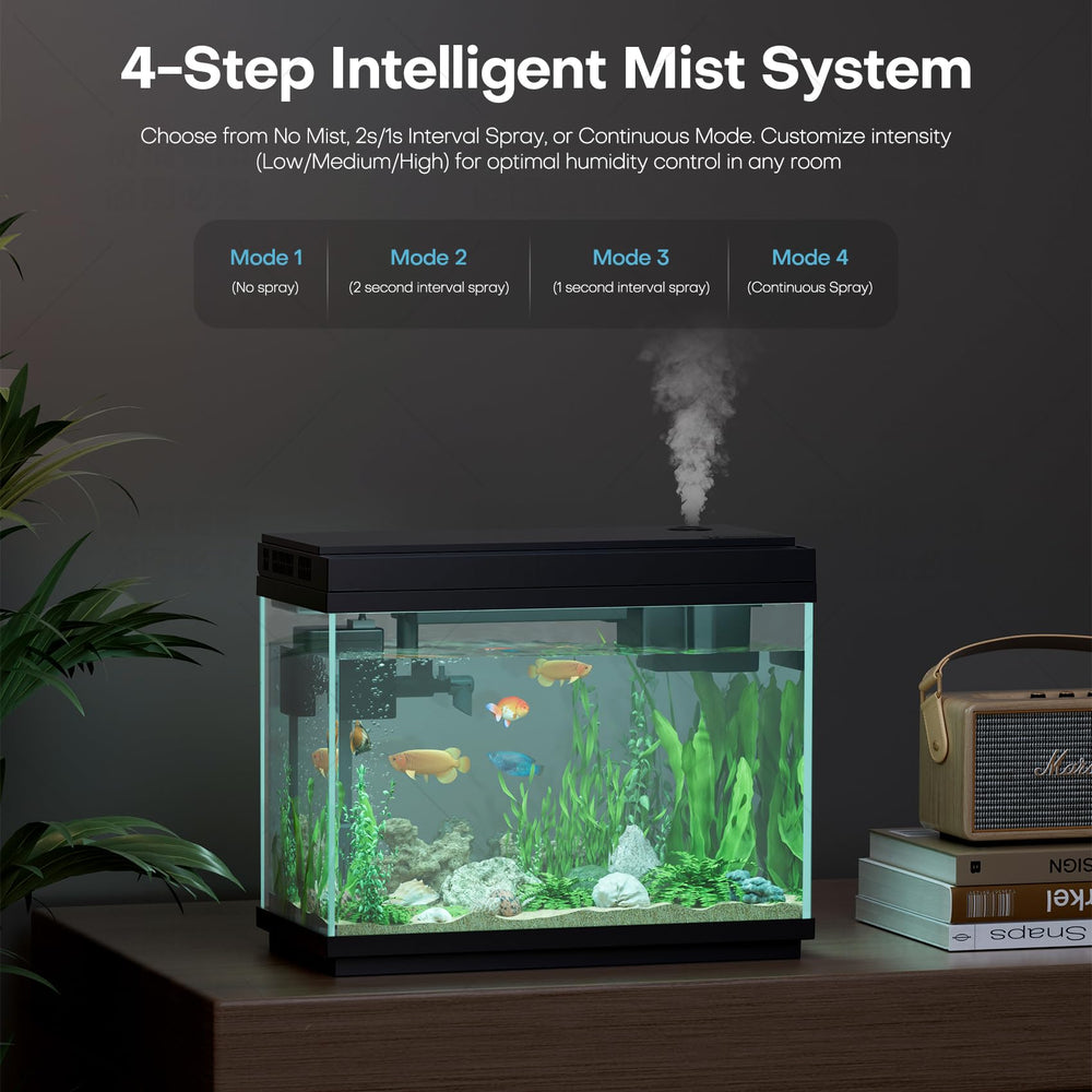 Xyingshine 7-color LED glow creates ambient aquarium lighting.