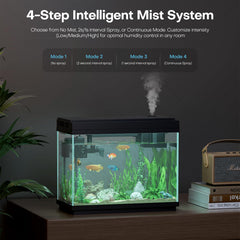 Xyingshine 7-color LED glow creates ambient aquarium lighting.