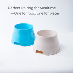Non-slip base stabilizes Xylarnoveth spaniel bowls during meals