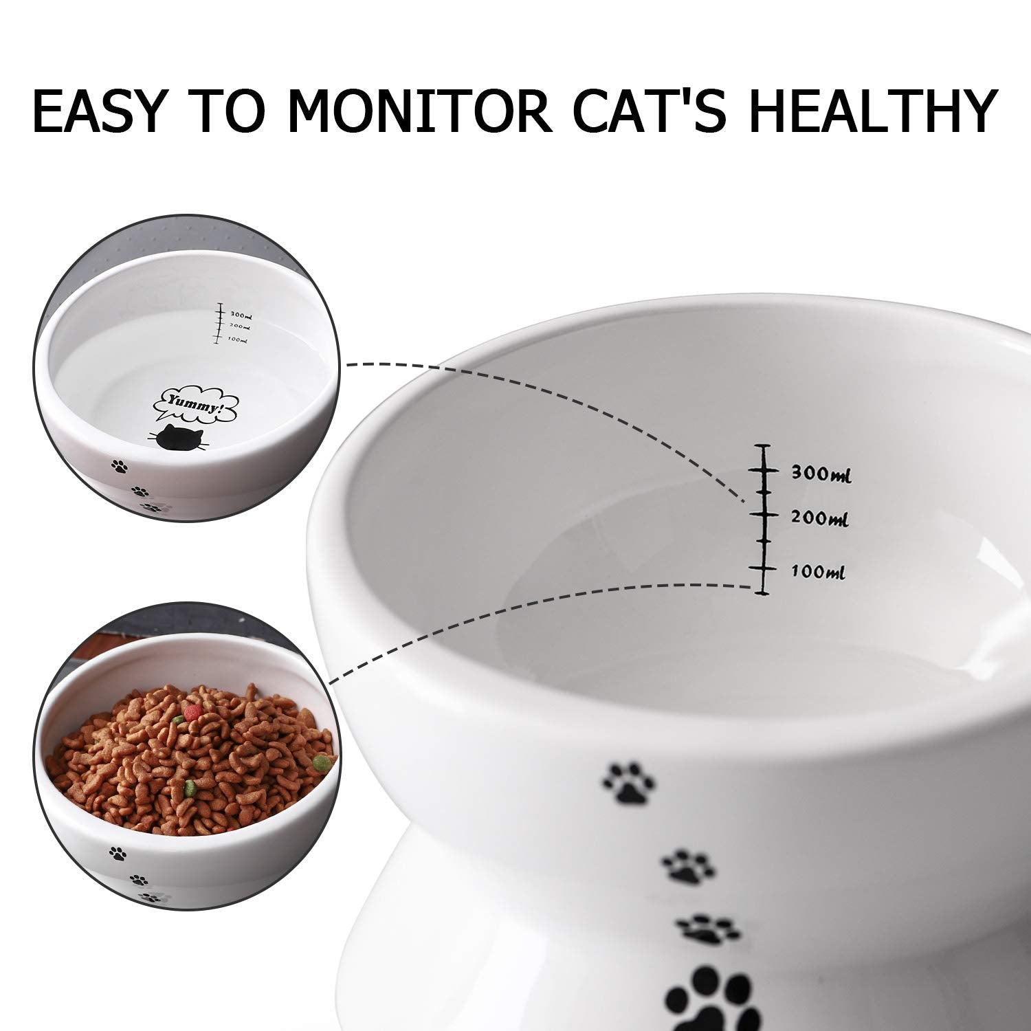 Y YHY sturdy ceramic design suits cats and small dogs