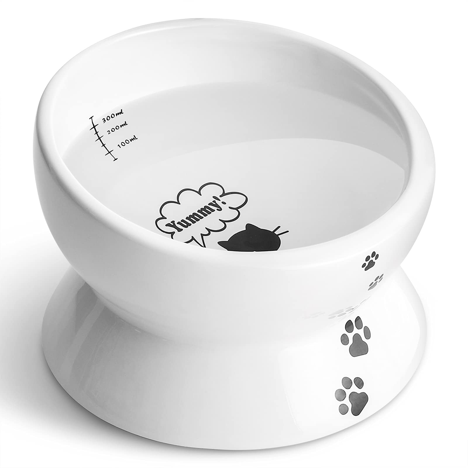 Y YHY elevated cat bowl tilting design aids easy food access and reduces mess