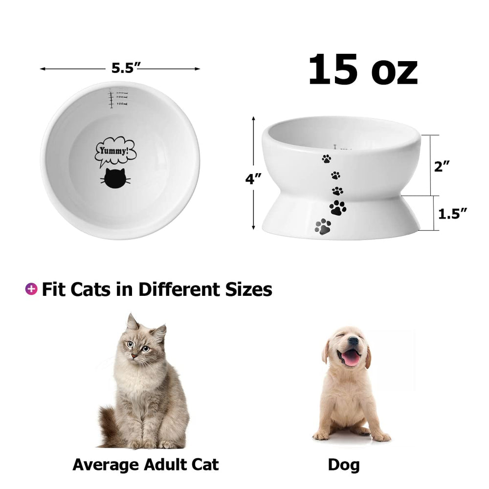 Y YHY tilted water bowl prevents spills during daily meals