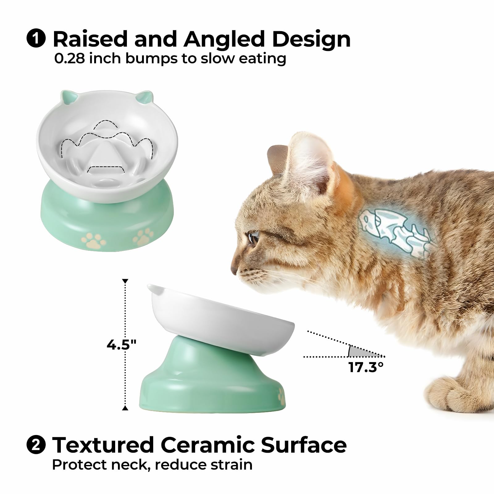 Y YHY ceramic bowl is stable and hard to tip during meals