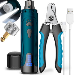 YABIFE super quiet nail grinder kit with LED lights for calmer home grooming.