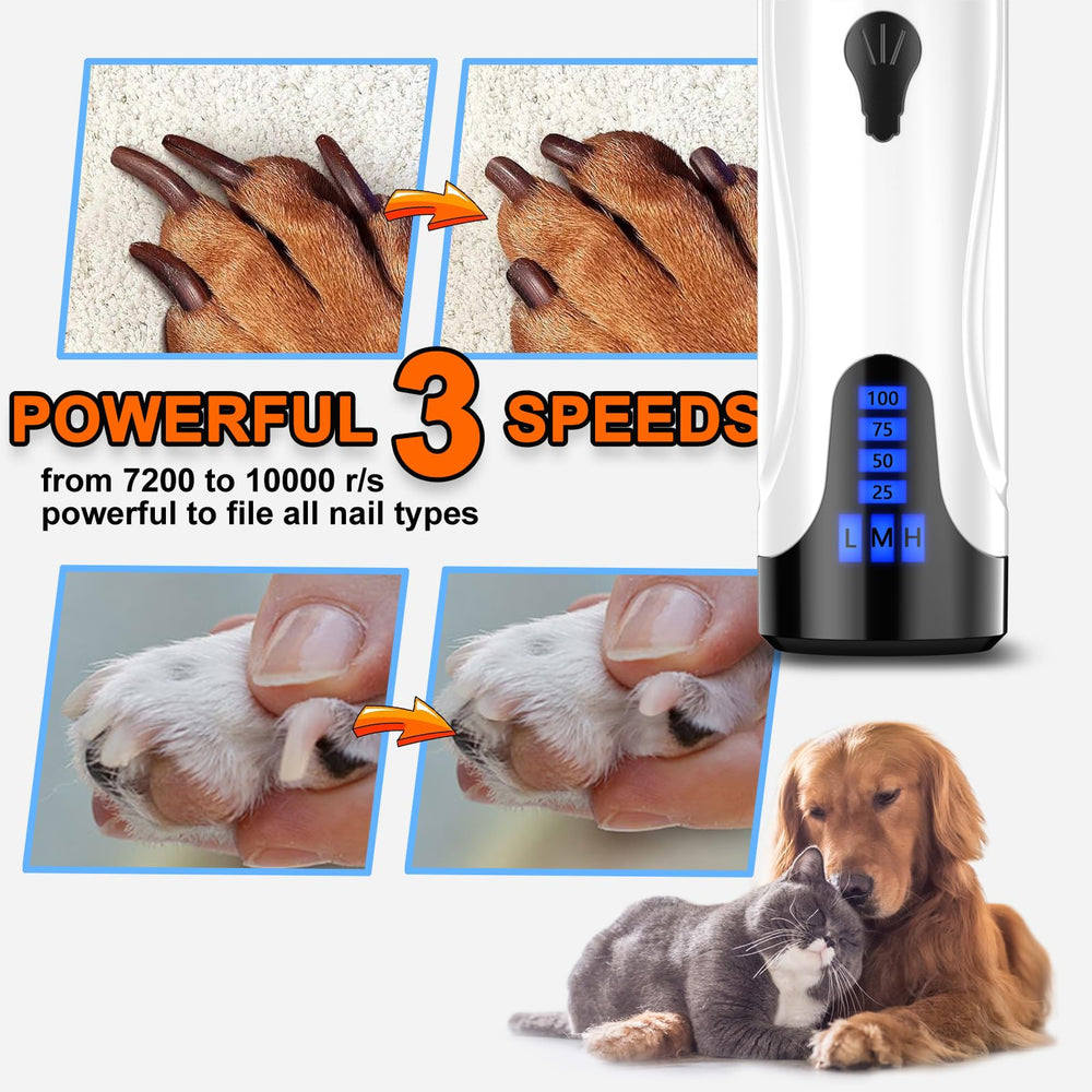 YABIFE USB-C rechargeable nail grinder with fast charging capability