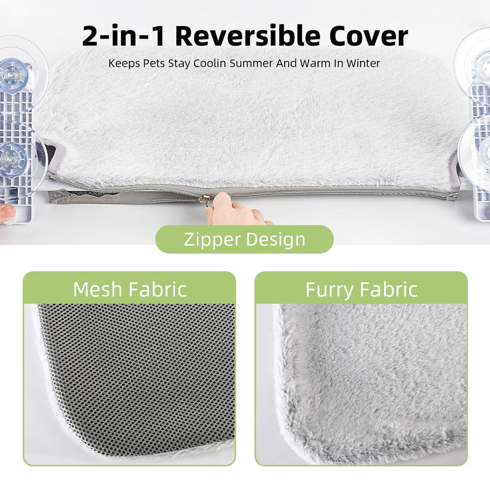 YACVRLT gray material closeup emphasizing claw-resistant fabric and longevity.