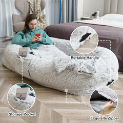 YAEM Human Dog Bed non-slip bottom provides stable lounging