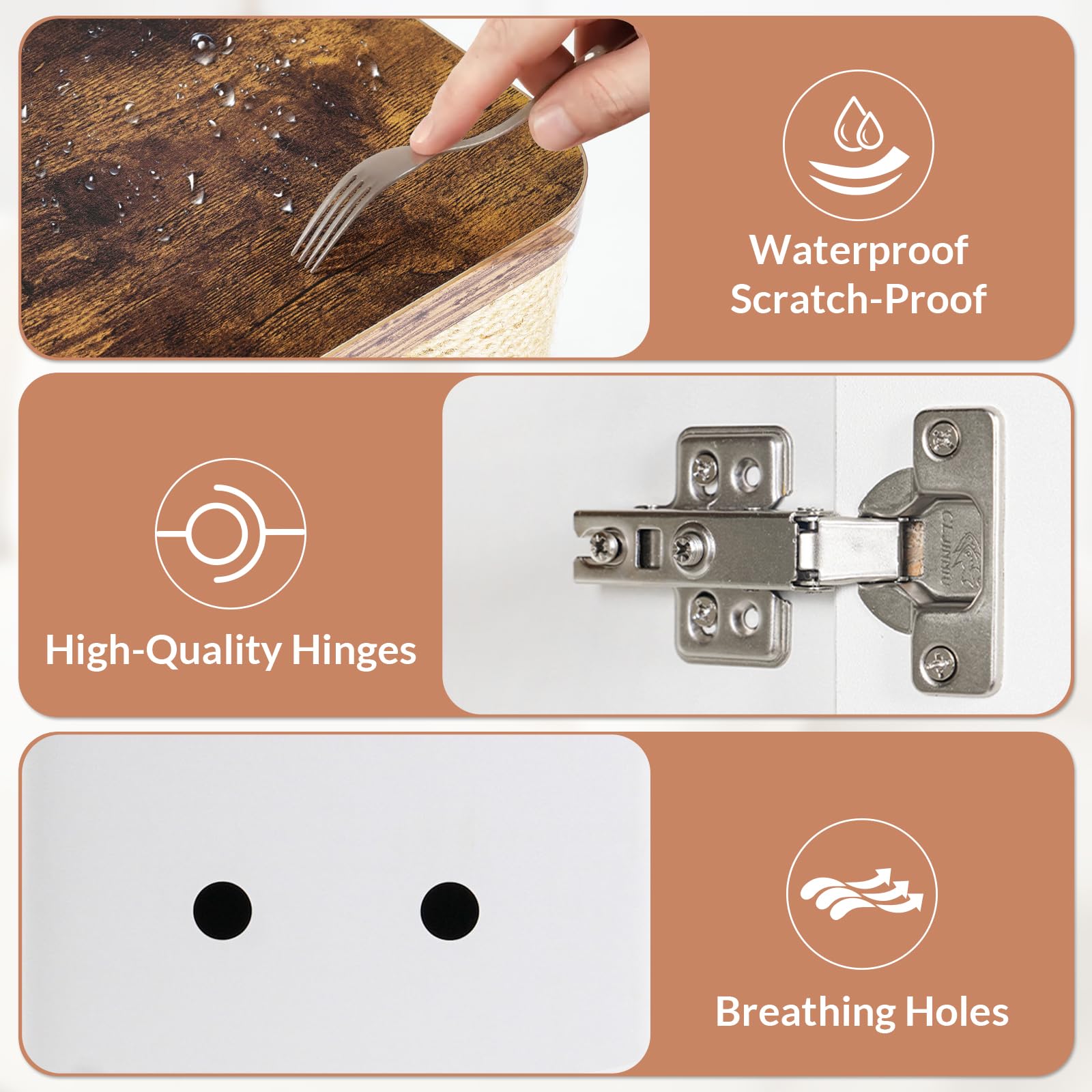 Litter mat included with Yafylly enclosure for easier cleanup