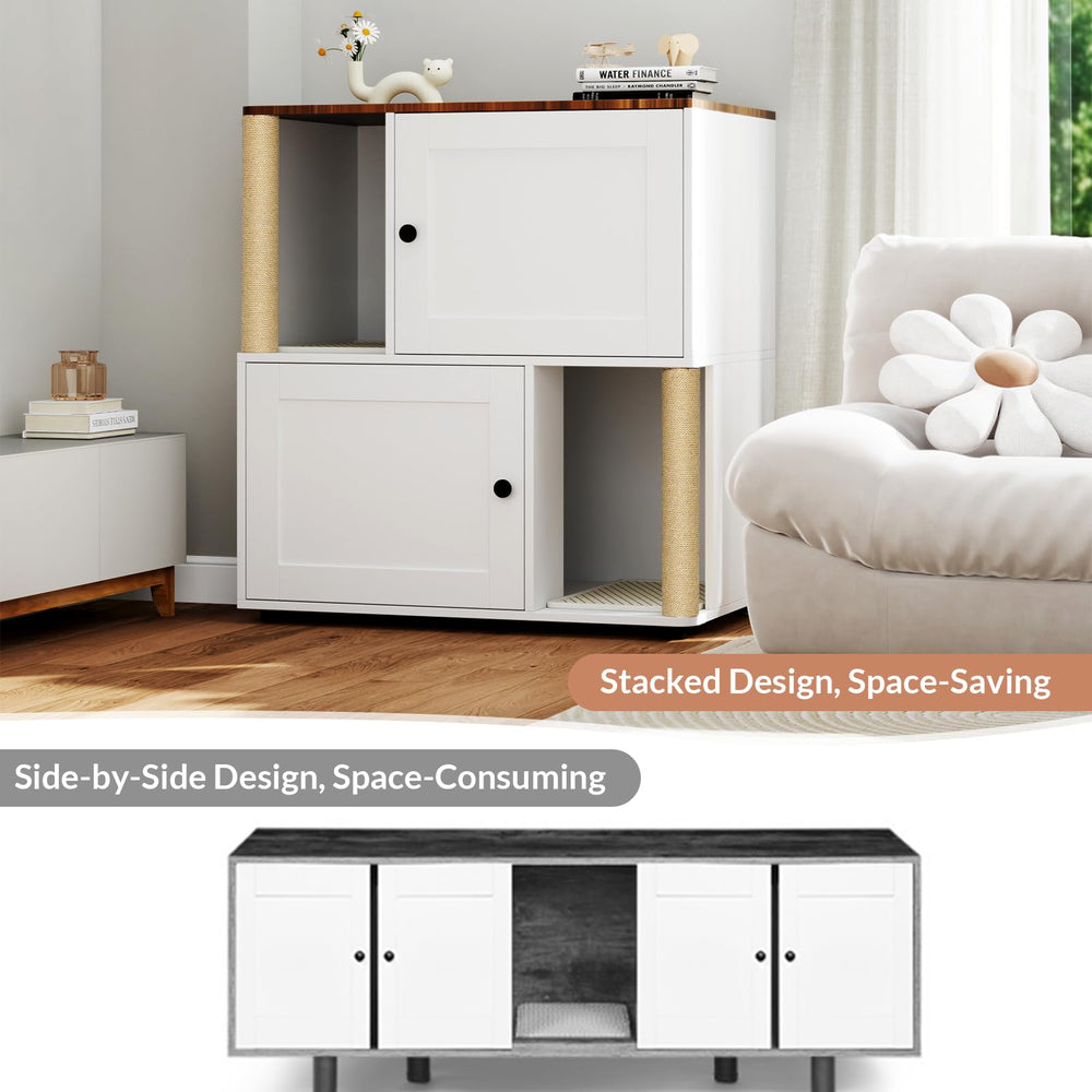 Yafylly enclosure with rubber feet protecting floors
