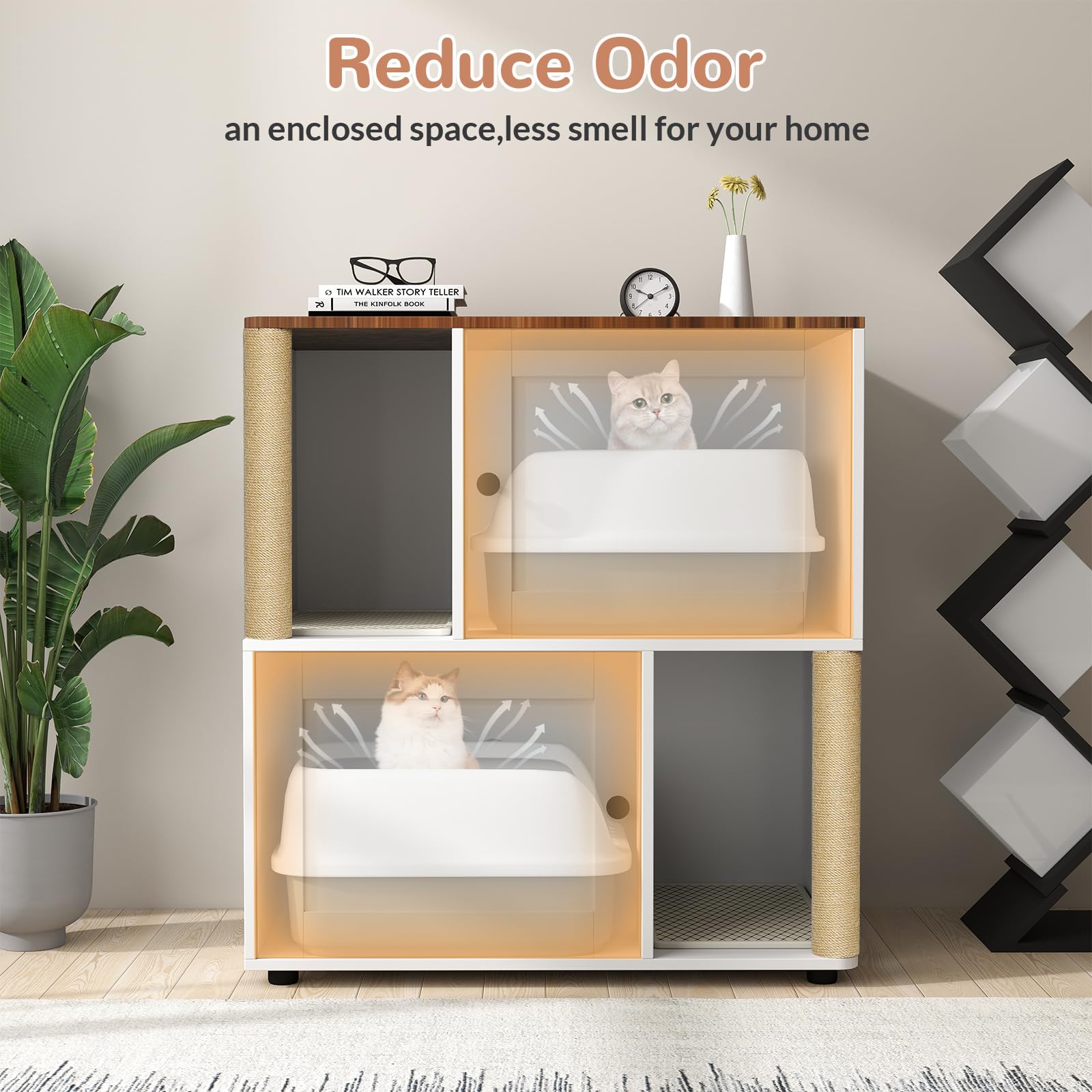 Vertical space-saving design of Yafylly for compact rooms