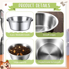Yahenda dishwasher-safe bowls highlight convenient cleaning and rust resistance.