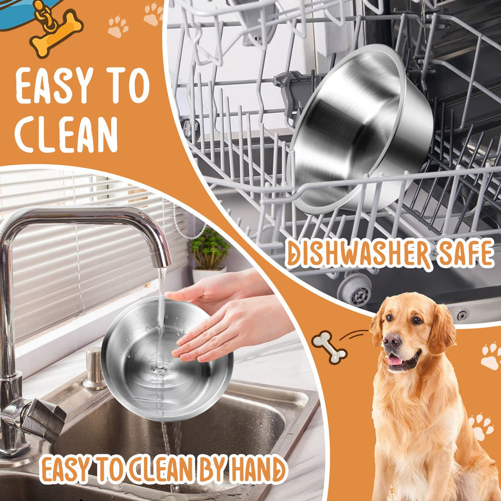 Lightweight yet sturdy Yahenda bowls resist sliding while pets eat.