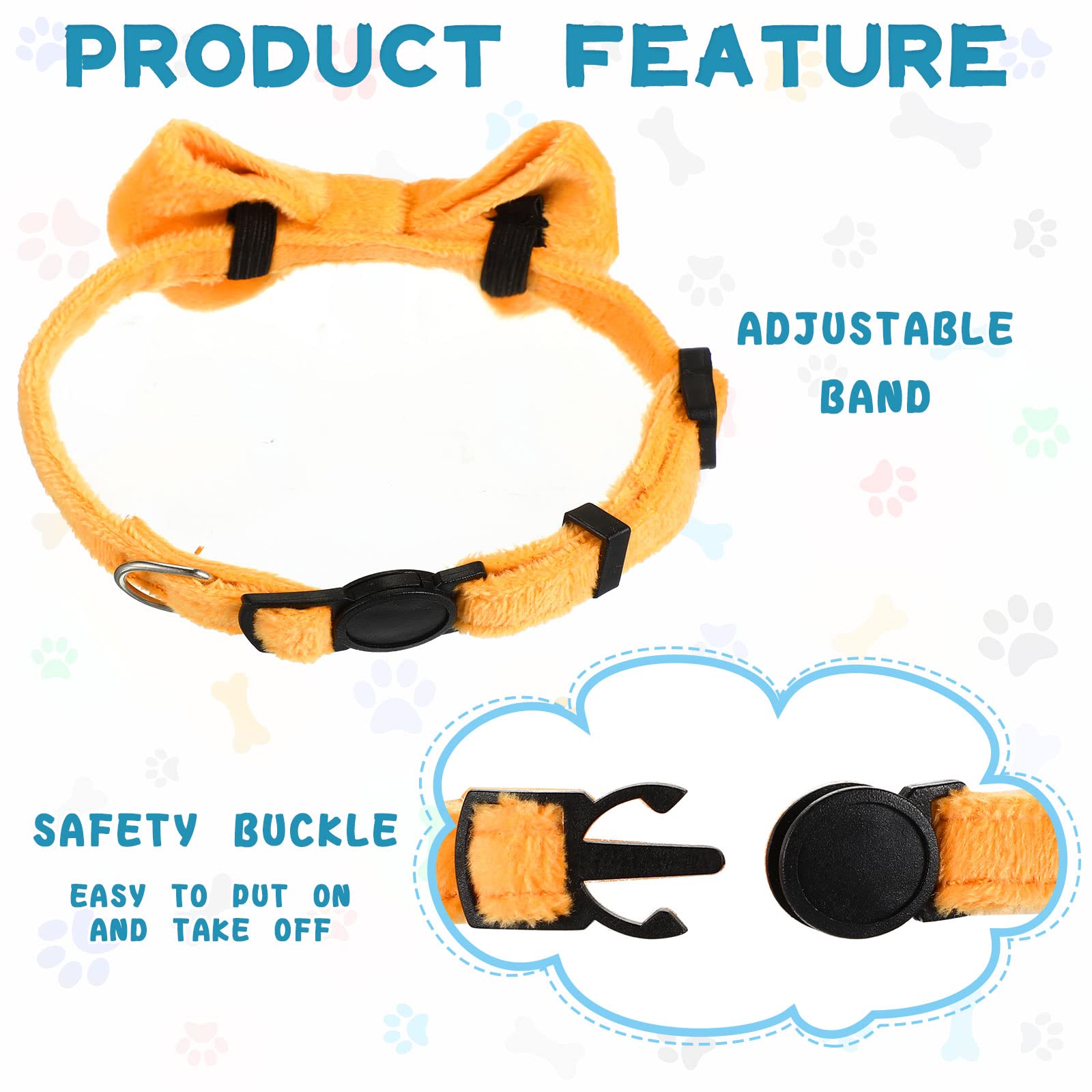 Yahenda velvet cat collar soft material comfortable wear