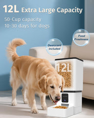 Yakry dog feeder airtight lid with desiccant to keep food fresh