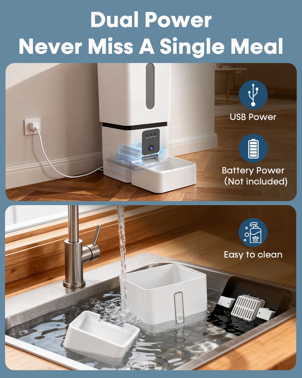 Yakry large-breed designed dog feeder for easy feeding