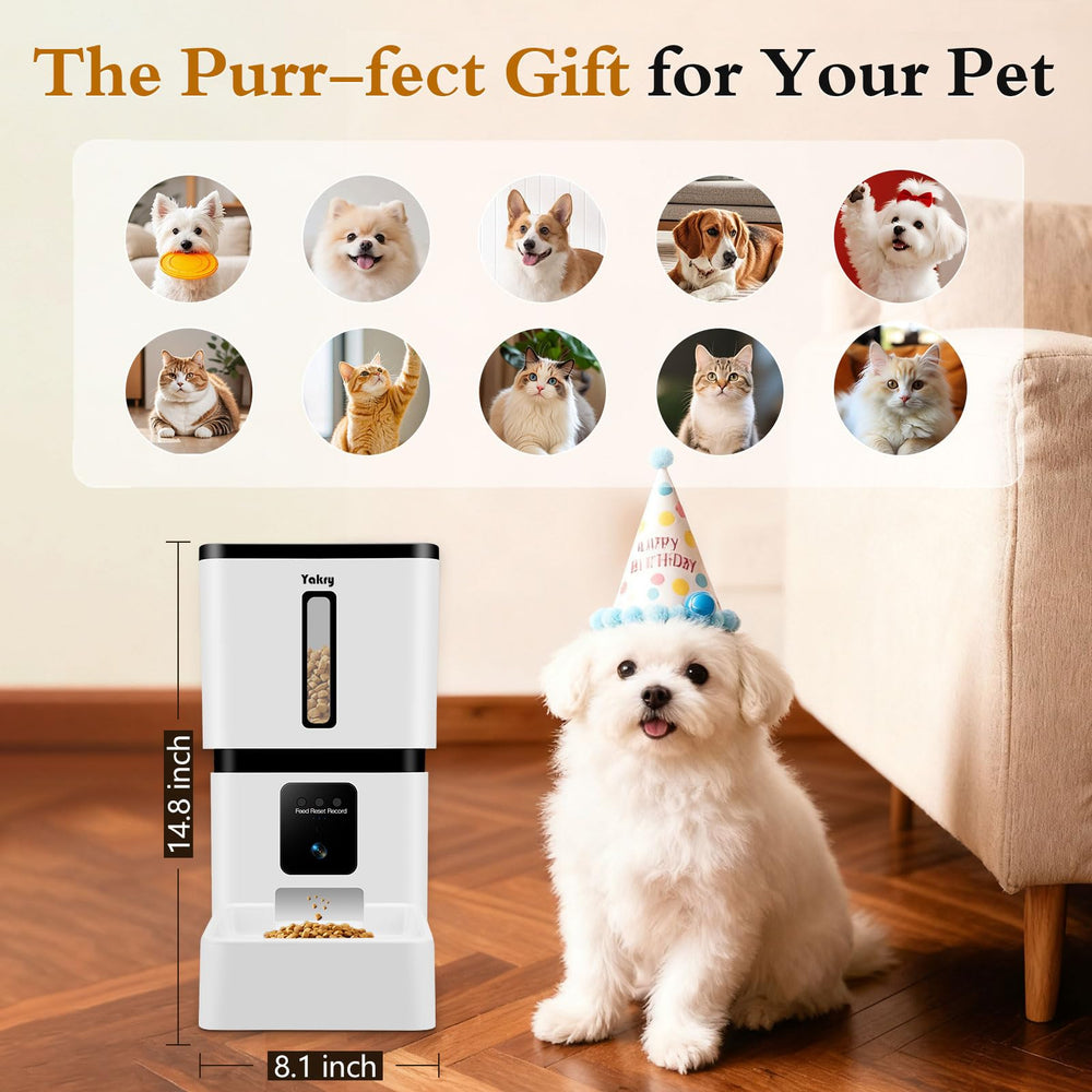 Yakry two-way audio enables remote communication with your pet