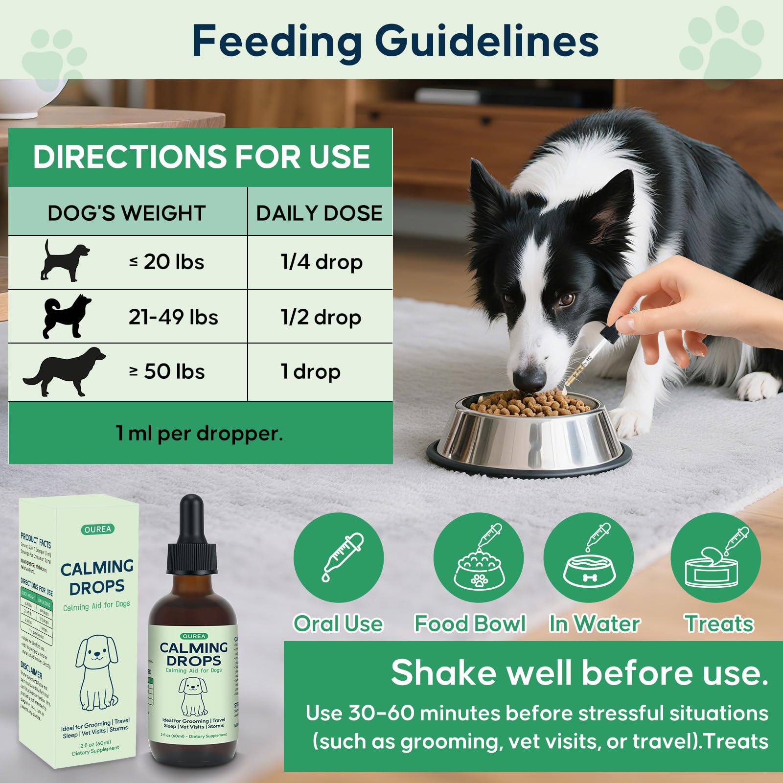 Yakucho Calming Drops support a smoother grooming routine for dogs of all sizes
