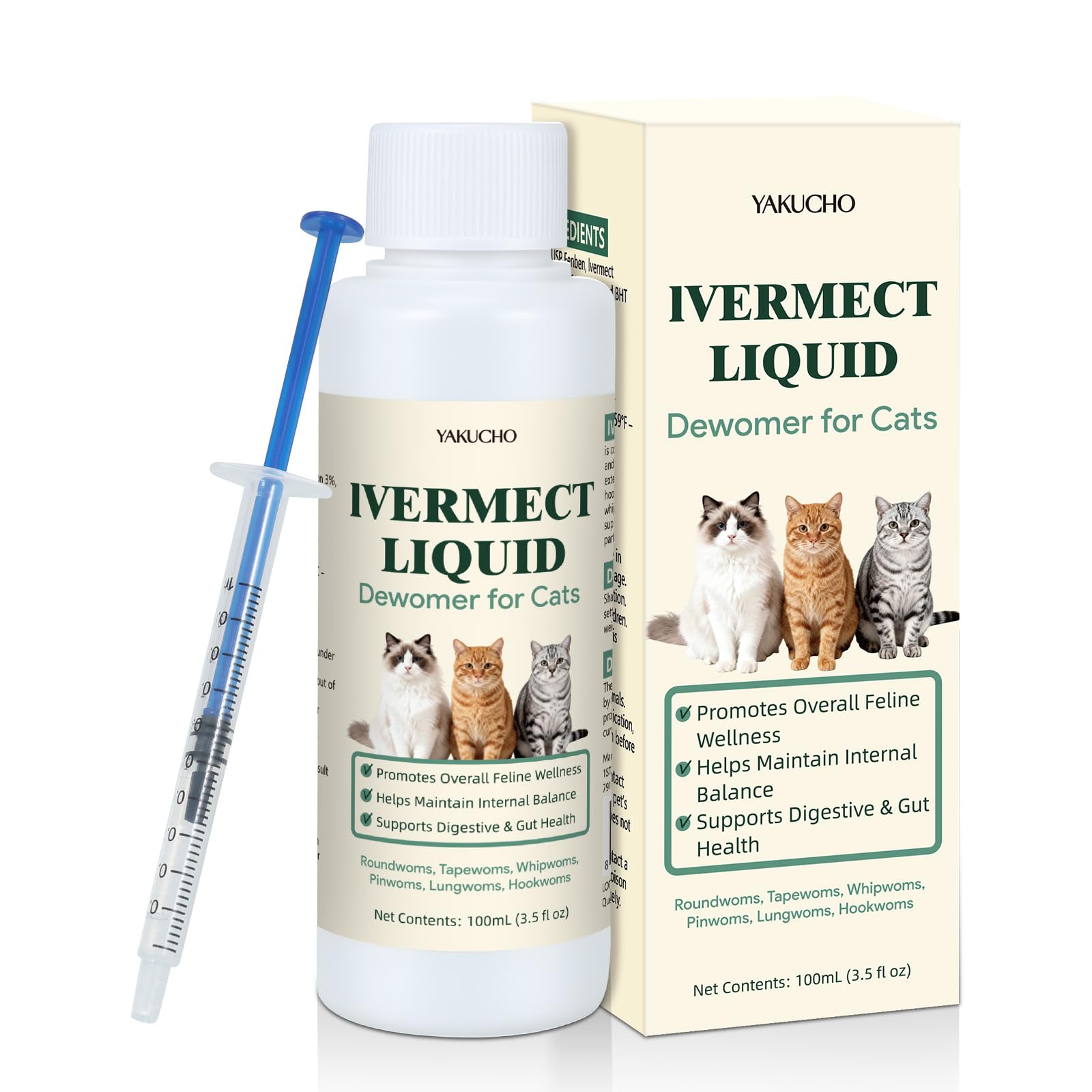 Yakucho Dewomax liquid digestive bottle front showing compact 3.5 oz form supporting gentle gut balance