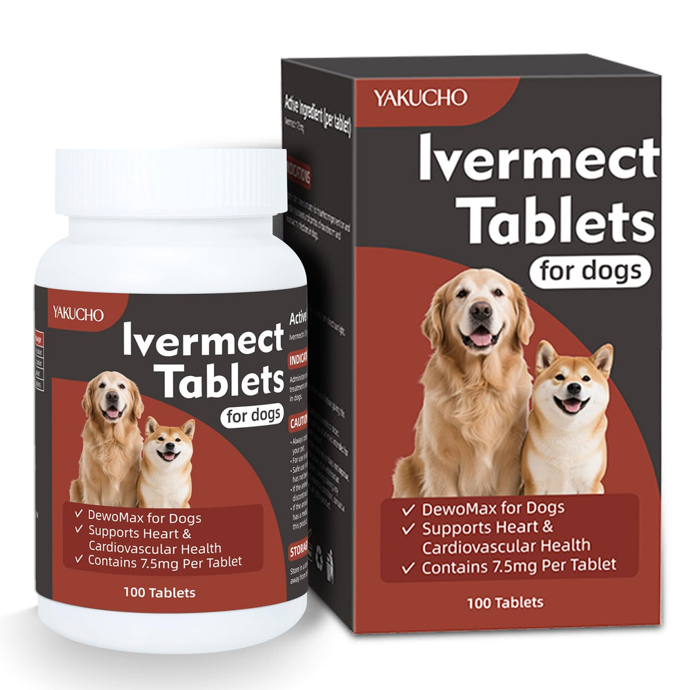 Yakucho Young Heart dog tablets 100-count bottle for daily heart support.