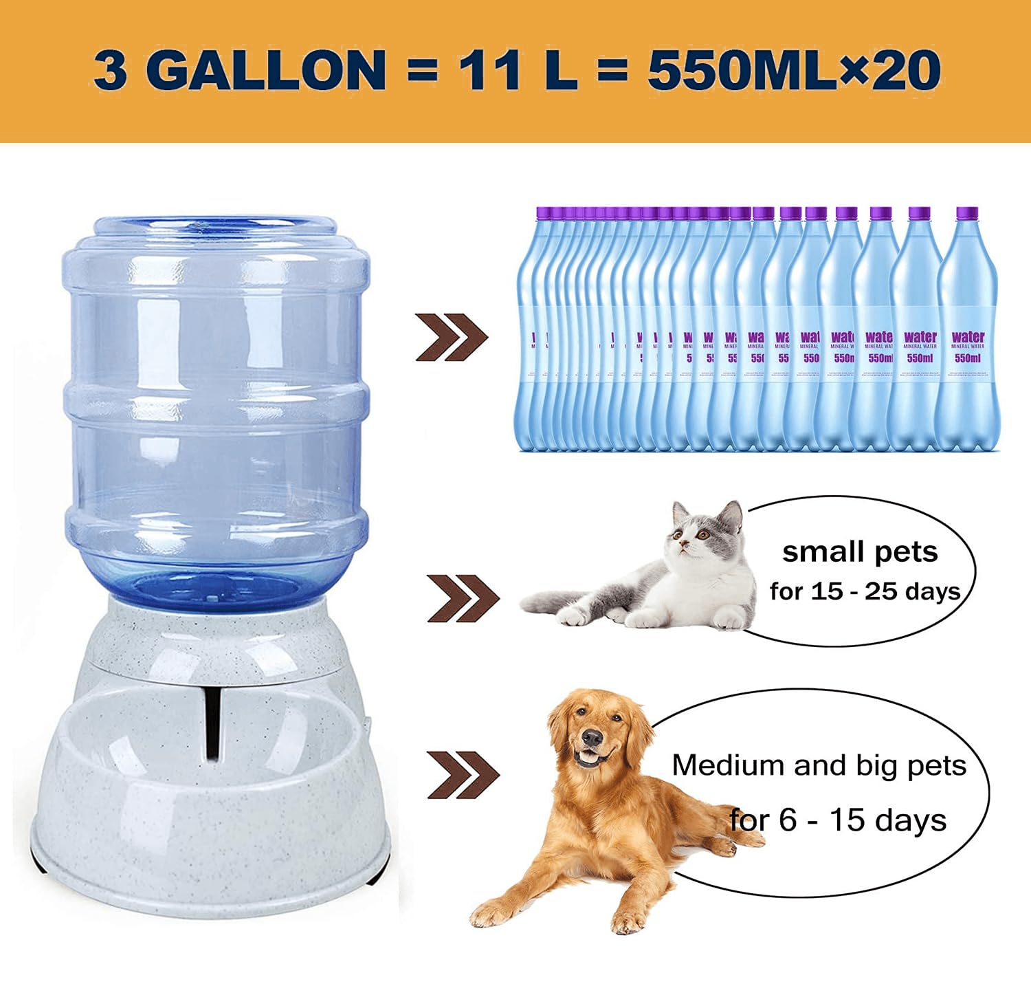 Yalcamoz dog waterer bowl in durable, easy-clean material.