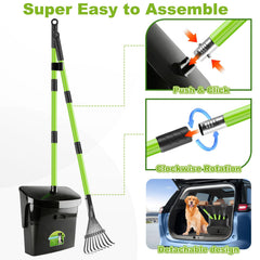 Yalumo pooper scooper bin cleans quickly with water after yard duties.