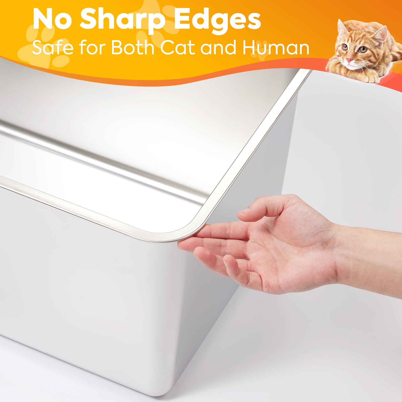 Yangbaga stainless steel surface resists sticking, making scooping simple.