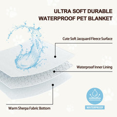 Yaning 3D flower texture blanket in purple adds decorative pet comfort.