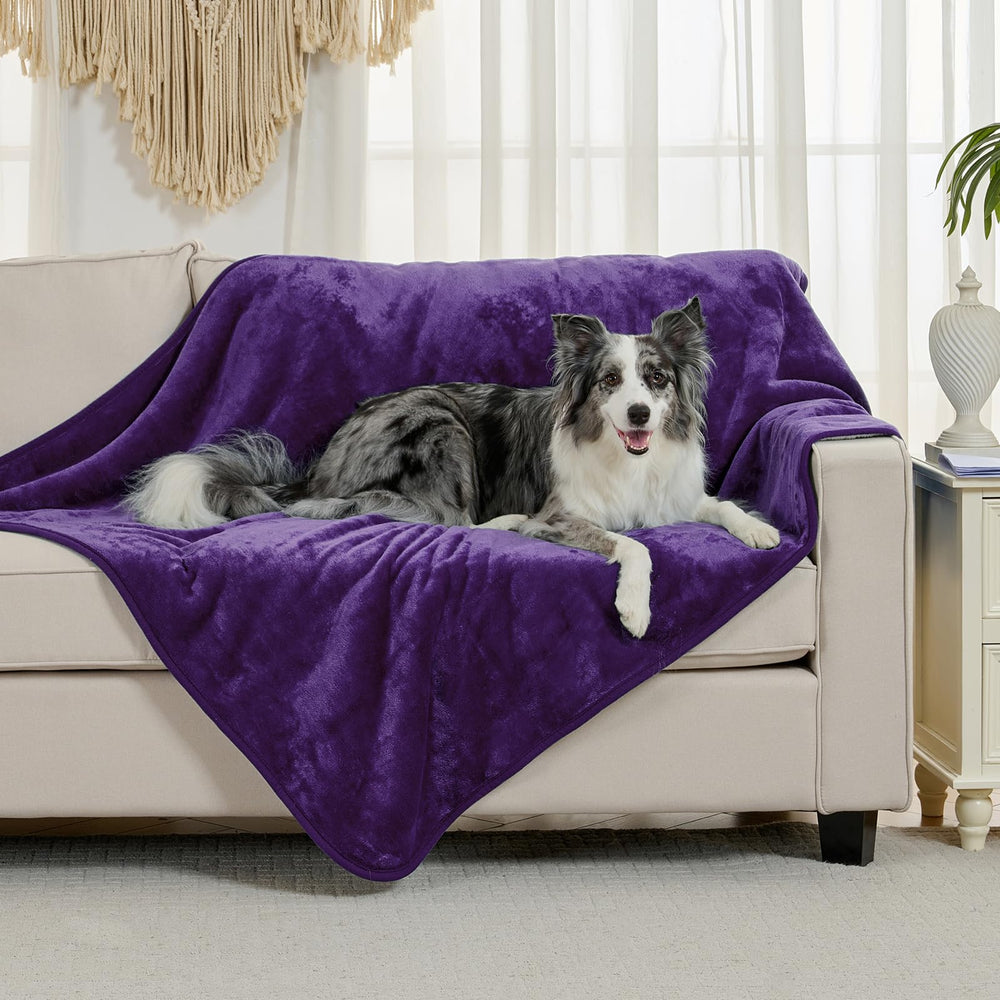 Yaning reversible sherpa and flannel sides offer warm comfort for pets.