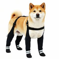 YAQUHO dog suspender boots waterproof outer layer protects paws in rain and slush