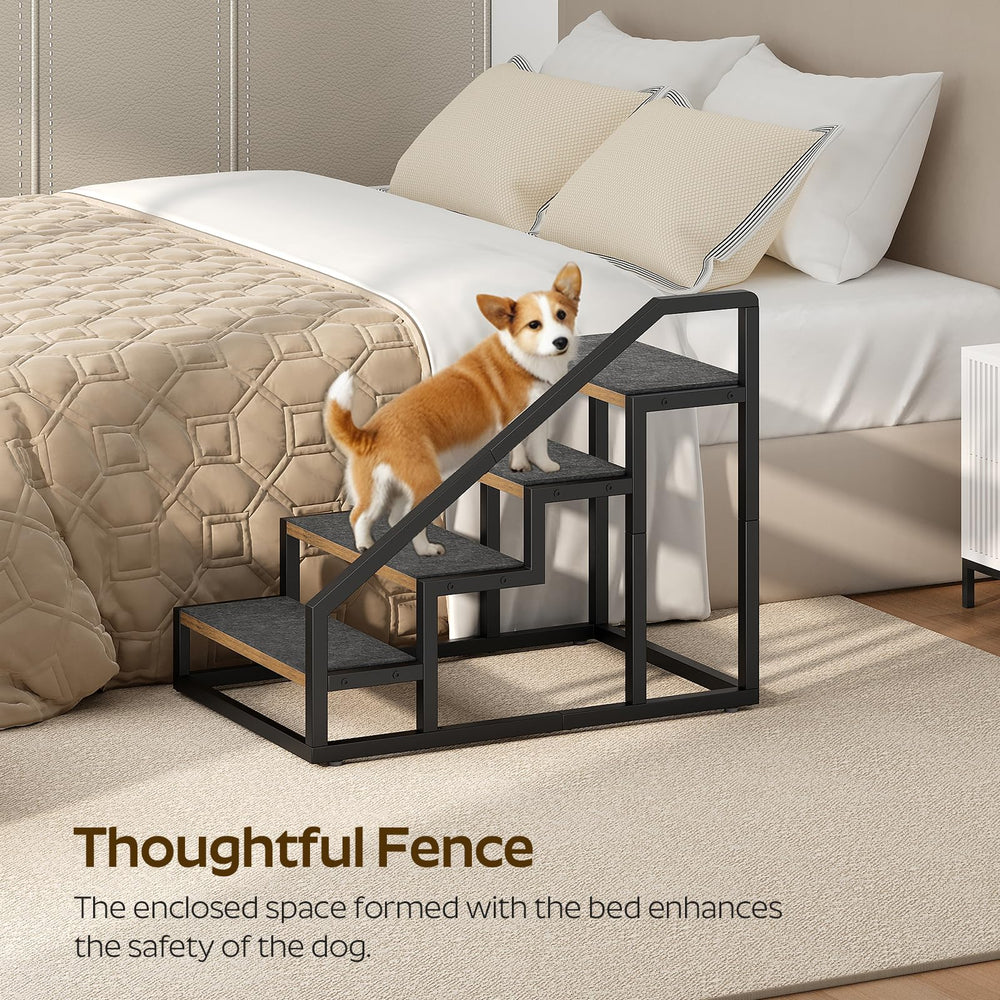 YATINEY dog stairs guardrail and rounded edges protect pets