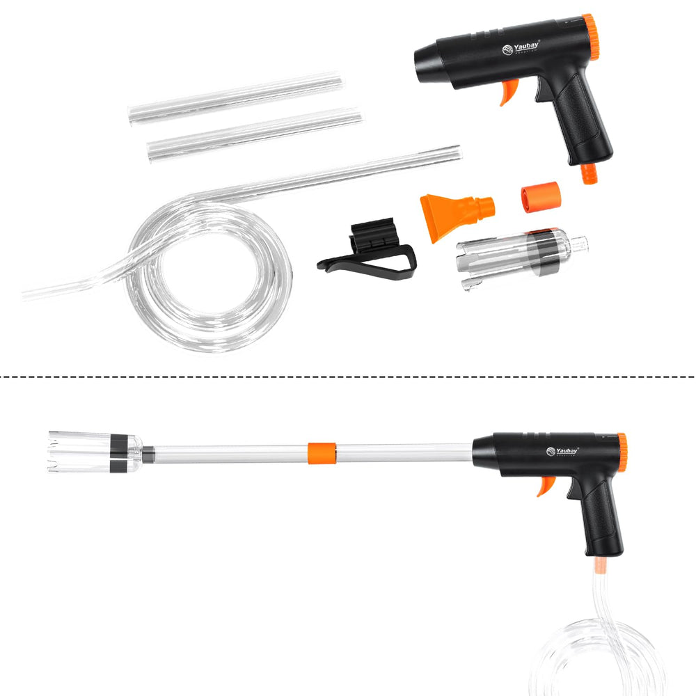 Yaubay 132GPH cleaner in-use for water changes and gravel care.