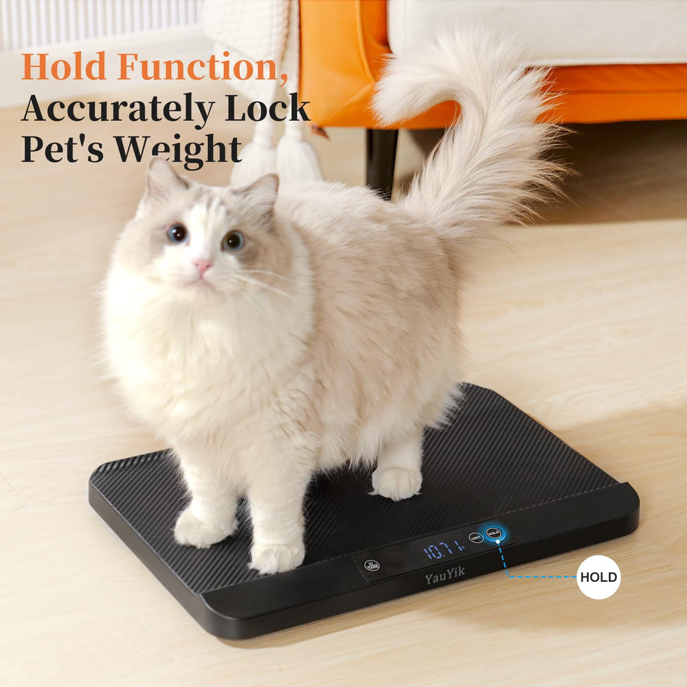 YauYik digital pet scale multi-unit switch for g, kg, oz, lb.