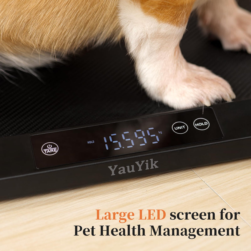 YauYik digital pet scale supports up to 40 kg for growing pets.