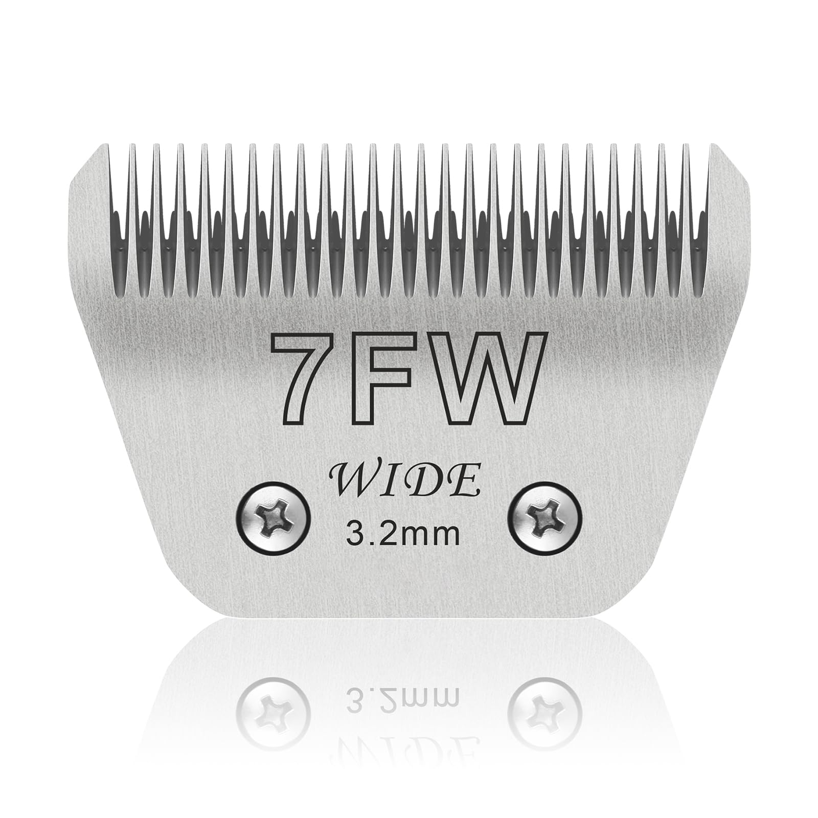 YAZIYIR 7FW wide blade cutting a 1/8 inch trim on a large dog.