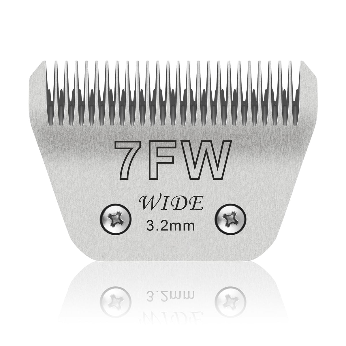 YAZIYIR 7FW wide blade cutting a 1/8 inch trim on a large dog.