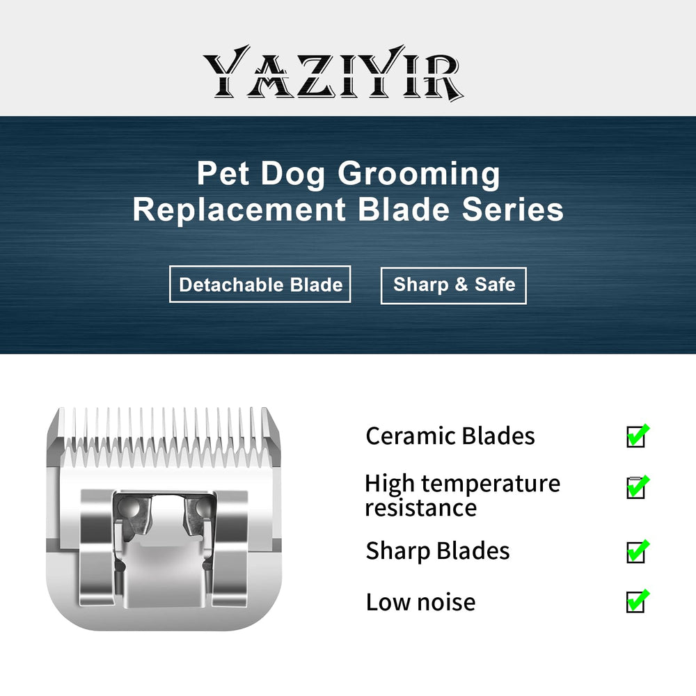 YAZIYIR blade sizes 10/7FC/5FC/4FC for versatile clipper cuts.