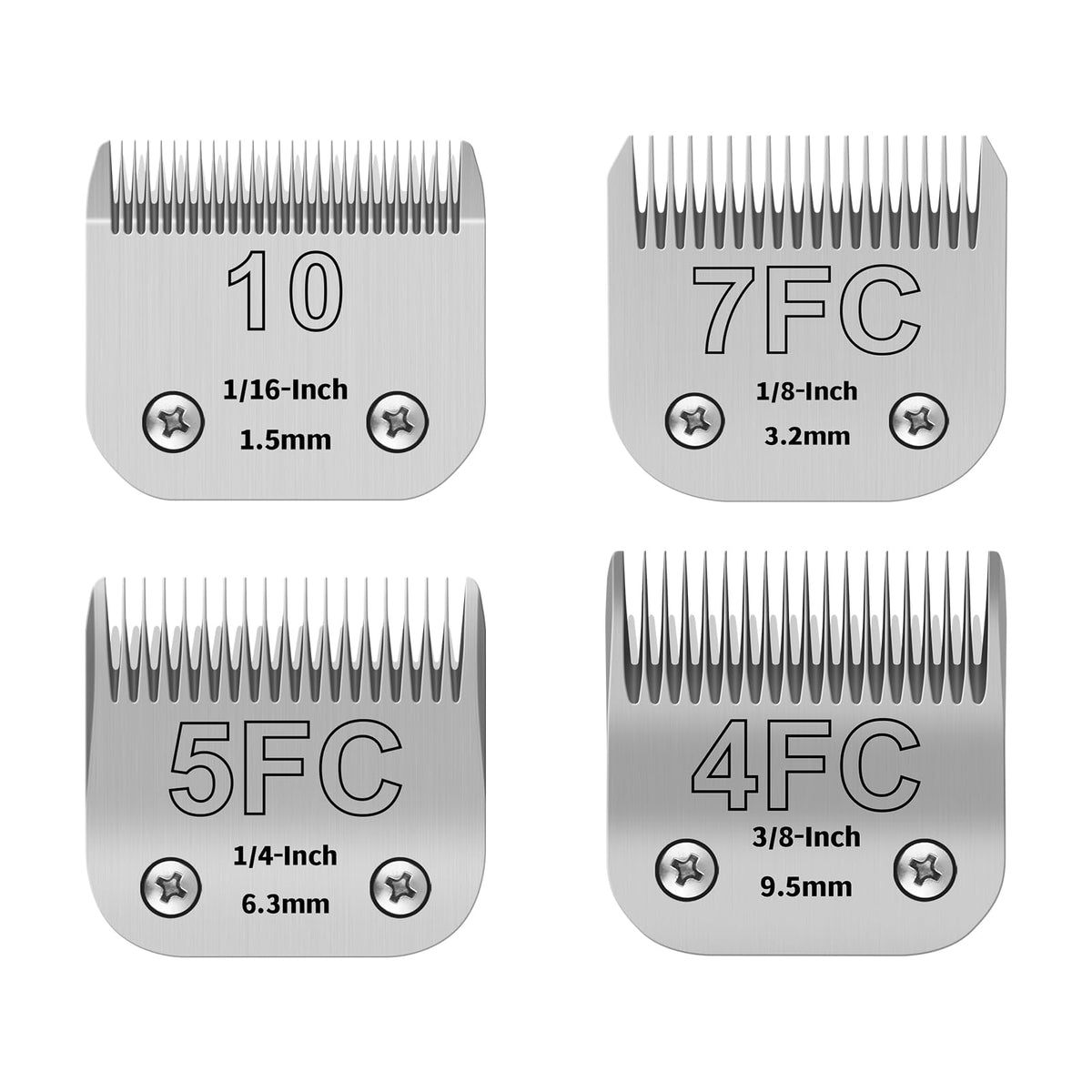 YAZIYIR dog grooming blades closeup for precise, smooth trimming.