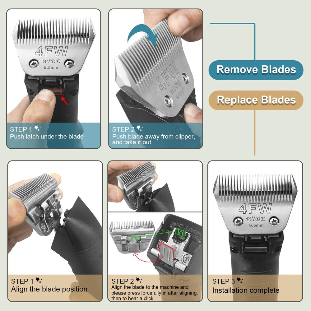 YAZIYIR quieter blade reducing noise in pet grooming.