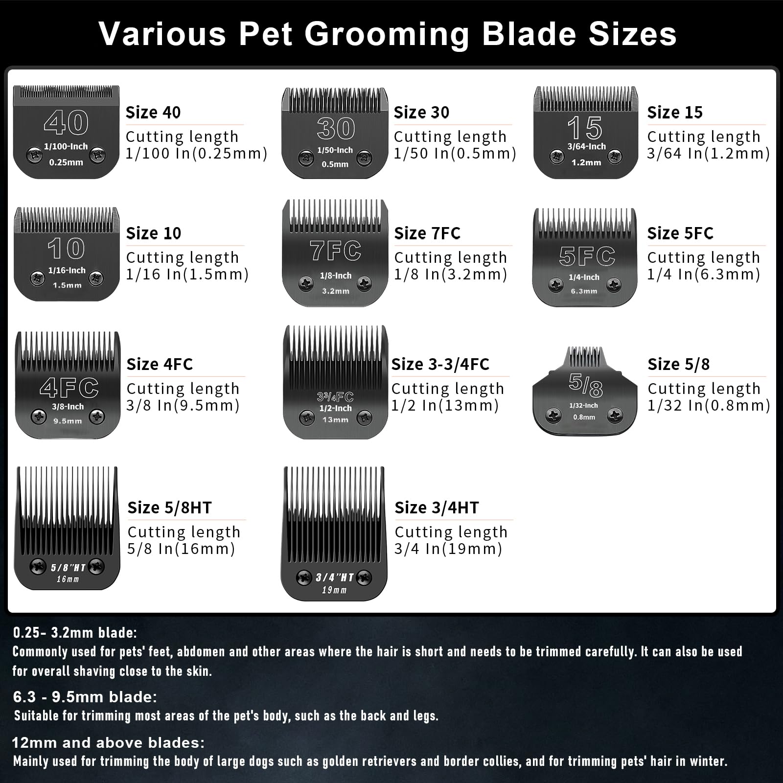 YAZIYIR professional pet blade design for reliable grooming sessions