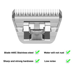 YAZIYIR blade attached to Andis/Oster A5 for versatile clipping.