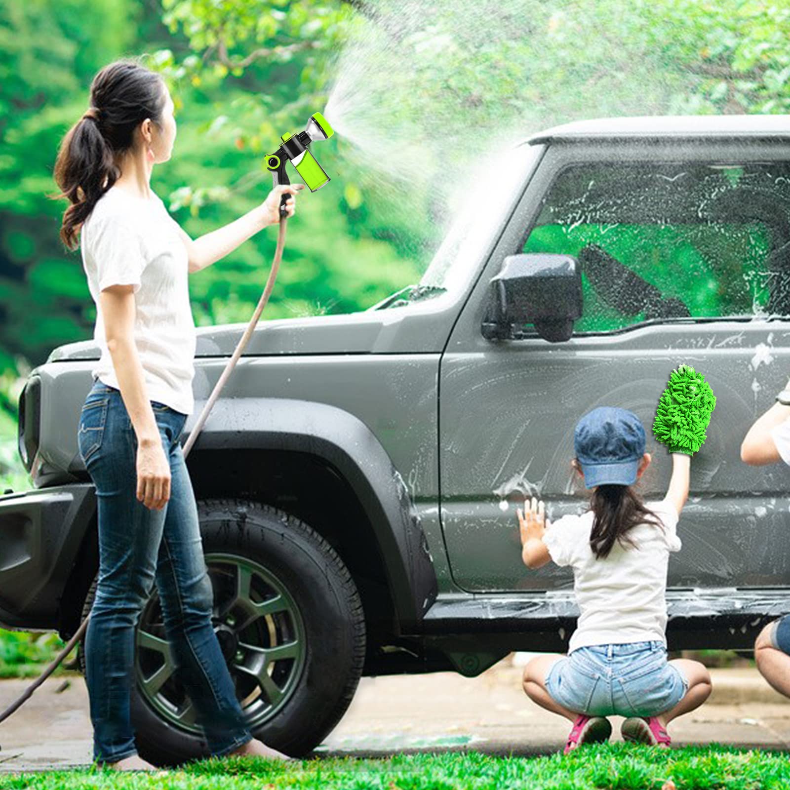 YCCOKJJ soap on/off and dilution control simplifies washing.
