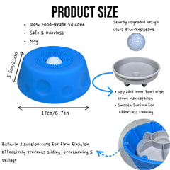 YCD-incerda anti-slip lick bowl prevents spills for mess-free feeding sessions.