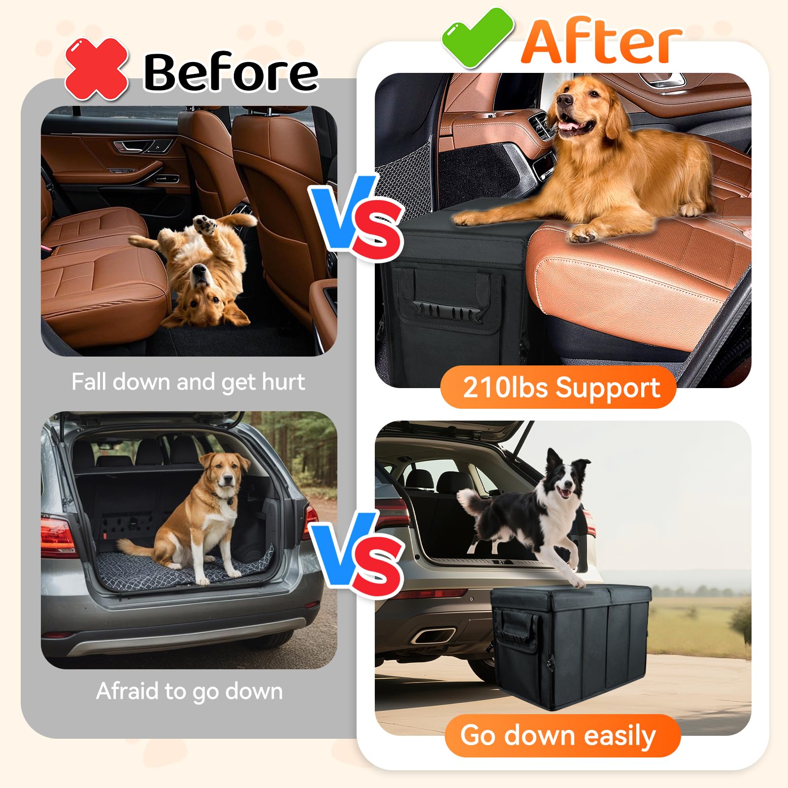 YCooiFo soft sponge padding adds comfortable support for pets on journeys