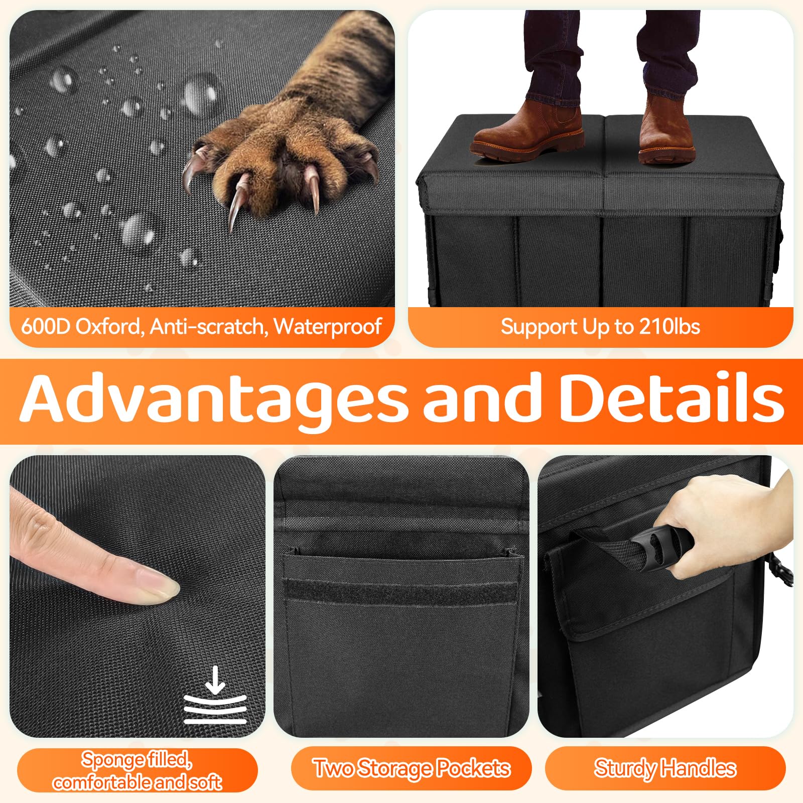 YCooiFo waterproof Oxford cloth surface helps keep the car clean and easy to wipe