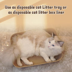 YCSKJK disposable cat litter box lightweight design for easy transport