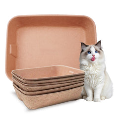 YCSKJK disposable cat litter box sturdy material for durable daily use