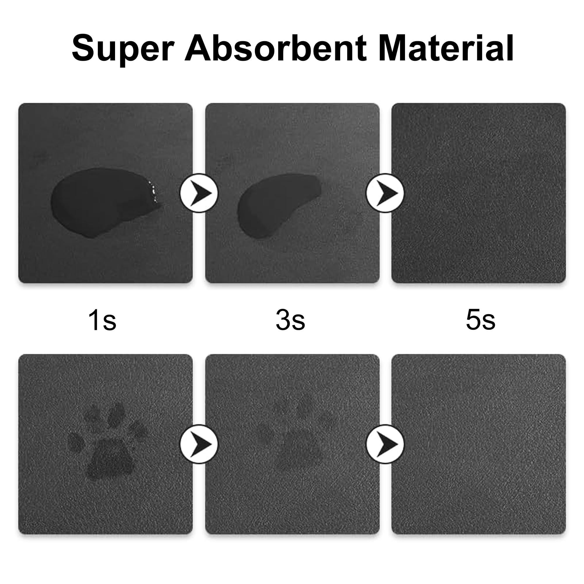 YCT cat food mat measures 24 by 16.9 inches fits standard bowls.